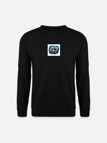 Neon Robo Number 67 - Unisex Sweatshirt - black