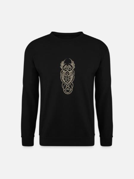 gray dragon knot - Unisex Sweatshirt - black