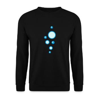 Bubbles - Sweat-shirt Unisexe - noir - Devant - Alina (178cm) & Michal (187cm)
