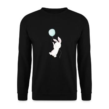Hase - Unisex Pullover - Schwarz - Vorne - Alina (178cm) & Michal (187cm)