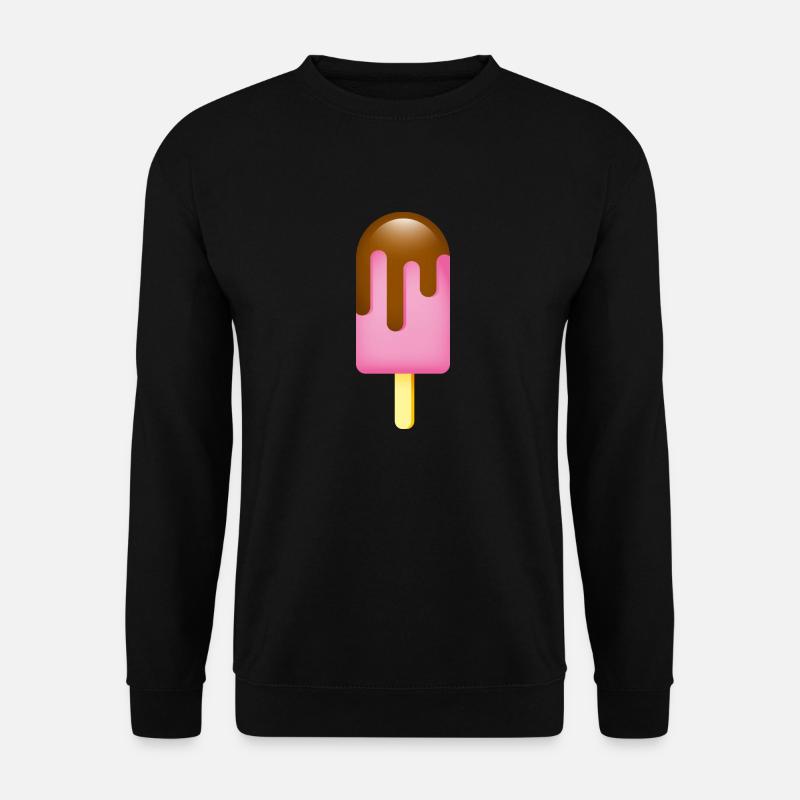 Smiley Ice Cream - Unisex Pullover - Schwarz