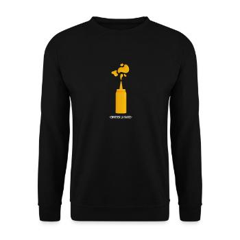 Envoyer la sauce mayo - Sweat-shirt Unisexe - noir - Devant - Alina (178cm) & Michal (187cm)