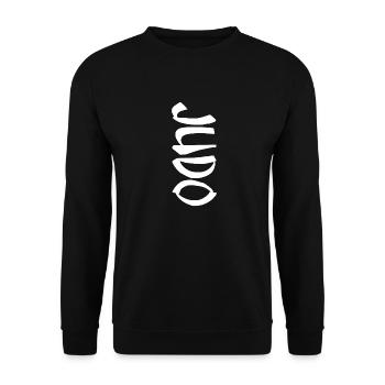 judo - Unisex Sweatshirt - black - Front - Alina (178cm) & Michal (187cm)
