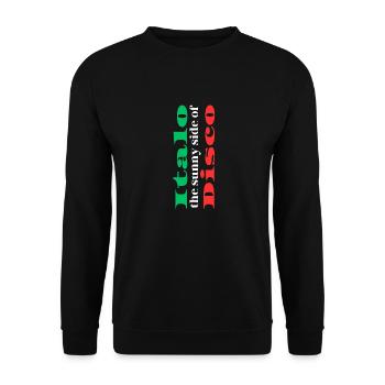 T-shirt disco Sunny Italo - Sweat-shirt Unisexe - noir - Devant - Alina (178cm) & Michal (187cm)