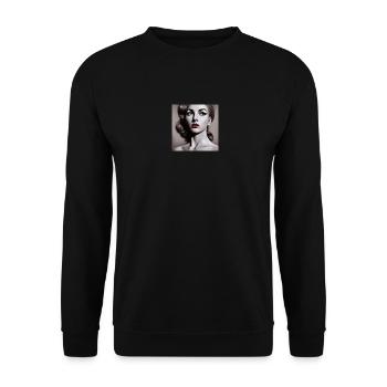 Pin Up Girl 2 - Unisex Sweatshirt - black - Front - Alina (178cm) & Michal (187cm)