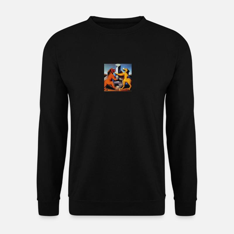 Abstract dogs - Unisex Sweatshirt - black
