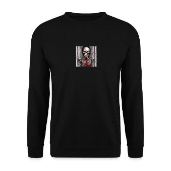 Skeleton covert in Blood one - Unisex Pullover - Schwarz - Vorne - Alina (178cm) & Michal (187cm)