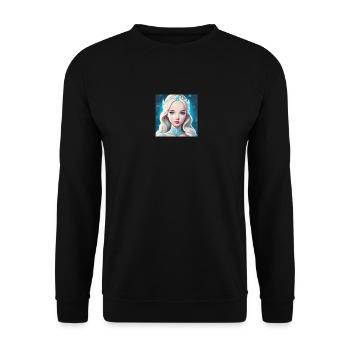 Die Eiskönigen wäre Neidisch. - Unisex Pullover - Schwarz - Vorne - Alina (178cm) & Michal (187cm)