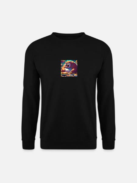 Essen macht Glücklich - Unisex Pullover - Schwarz