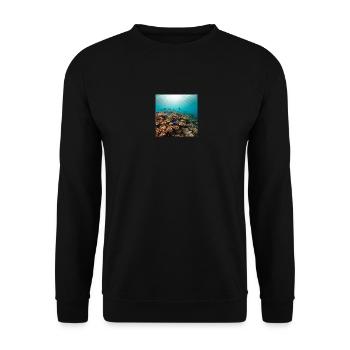 Korallenriff - Unisex Pullover - Schwarz - Vorne - Alina (178cm) & Michal (187cm)