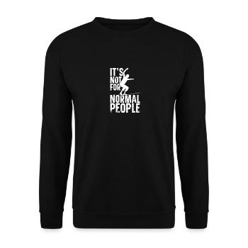 Slackliner Enthusiast Slacklining Swing Set - Unisex Pullover - Schwarz - Vorne - Alina (178cm) & Michal (187cm)
