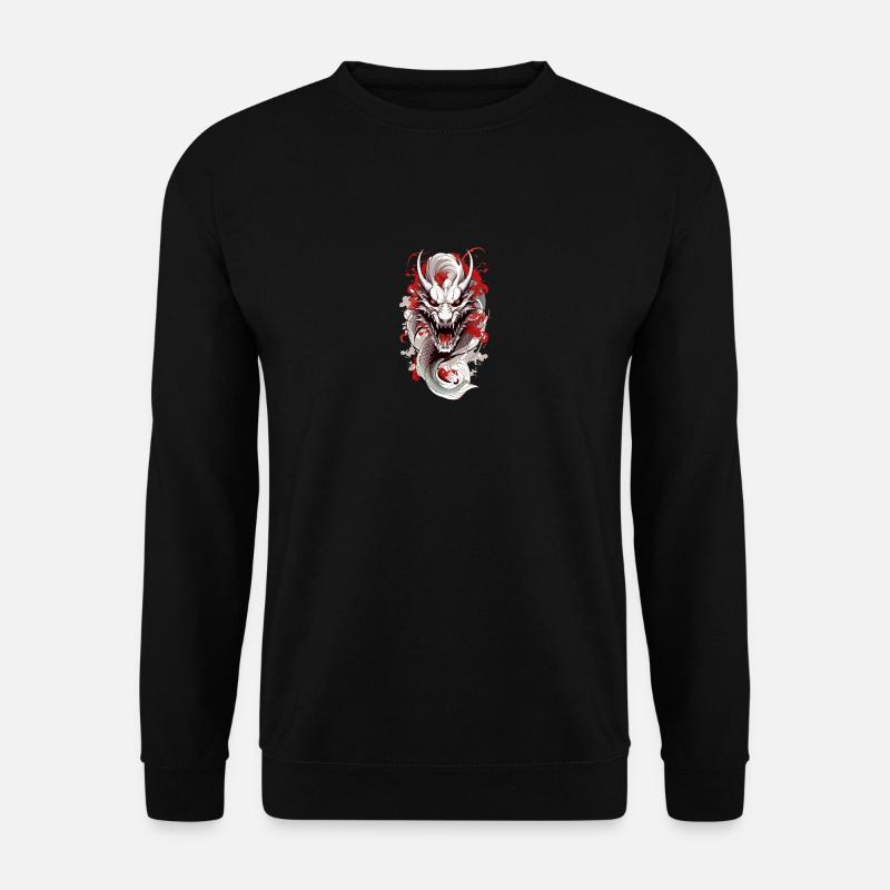 Japanischer Drache - Unisex Pullover - Schwarz