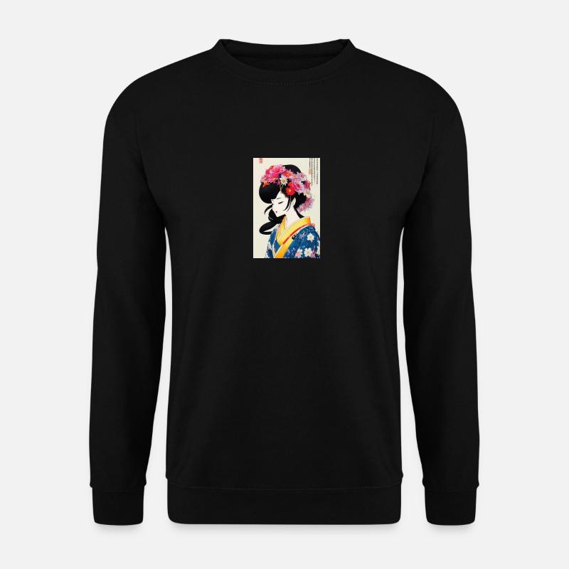 Geisha Japanisch - Unisex Pullover - Schwarz