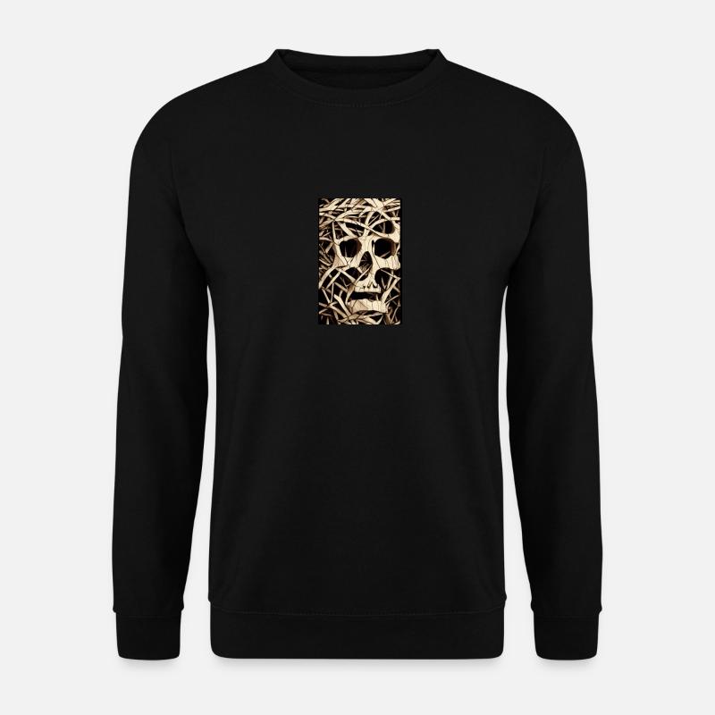 Skull Bone Artwork - Unisex Sweatshirt - black
