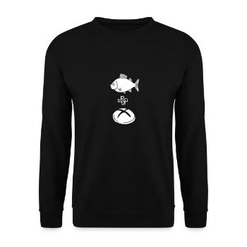 Pain de poisson nordique poisson poisson frit cadeau - Sweat-shirt Unisexe - noir - Devant - Alina (178cm) & Michal (187cm)
