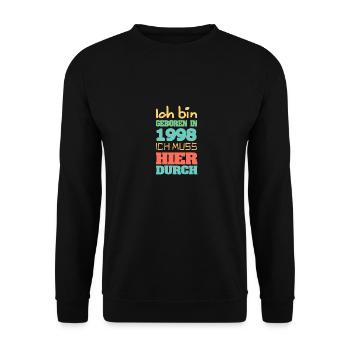en 1998 - Sweat-shirt Unisexe - noir - Devant - Alina (178cm) & Michal (187cm)