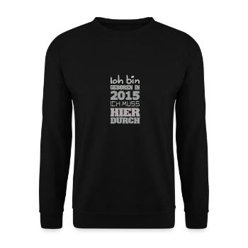 Bin 2015 - Unisex Sweatshirt - black - Front - Alina (178cm) & Michal (187cm)