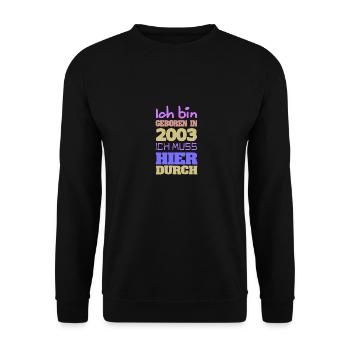 2003 - Unisex Sweatshirt - black - Front - Alina (178cm) & Michal (187cm)