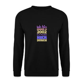 En 2002 - Sweat-shirt Unisexe - noir - Devant - Alina (178cm) & Michal (187cm)