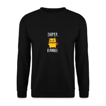 Daniel - Unisex Pullover - Schwarz - Vorne - Alina (178cm) & Michal (187cm)
