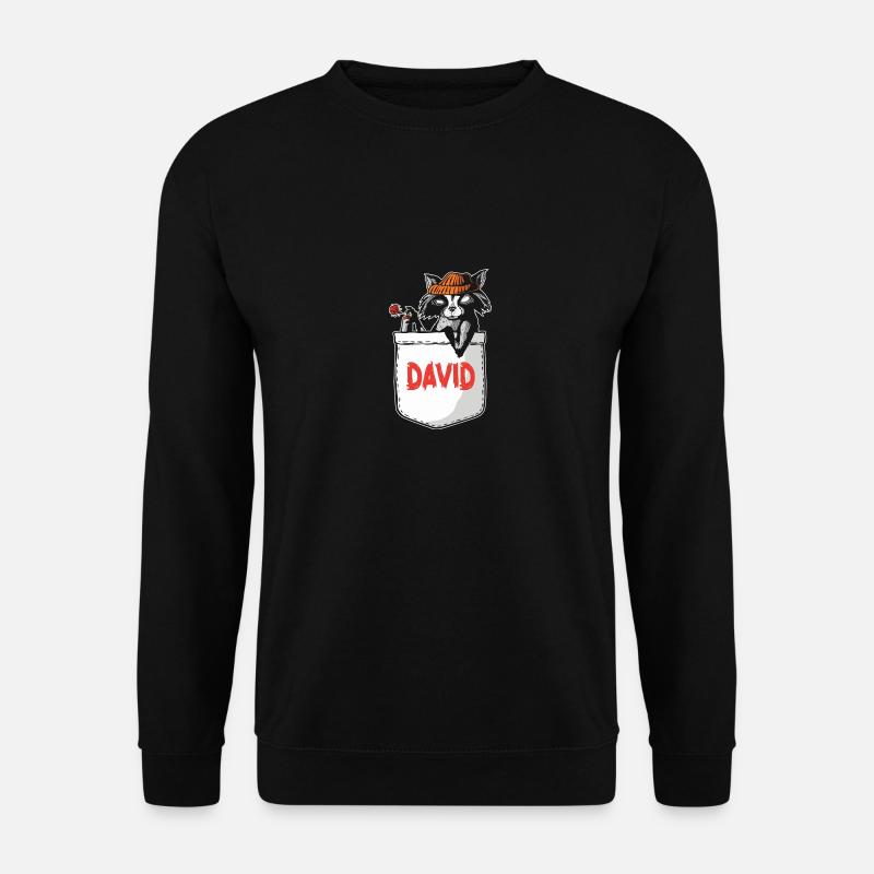 Raccoon David - Unisex Sweatshirt - black