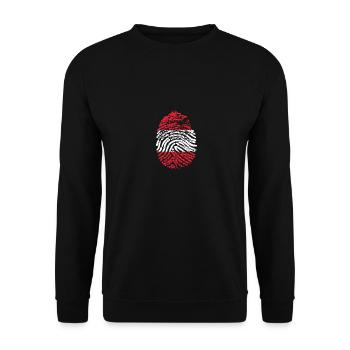Autriche avec empreinte digitale - Sweat-shirt Unisexe - noir - Devant - Alina (178cm) & Michal (187cm)