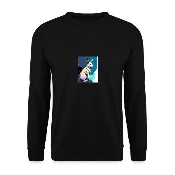 White Rabbit - Unisex Pullover - Schwarz - Vorne - Alina (178cm) & Michal (187cm)