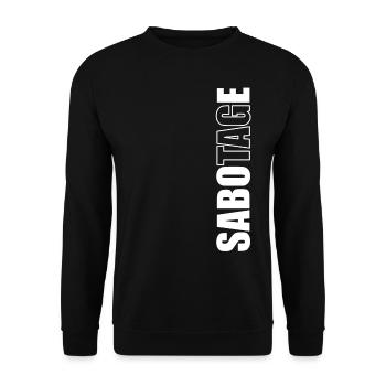 Sabotage day - Unisex Sweatshirt - black - Front - Alina (178cm) & Michal (187cm)
