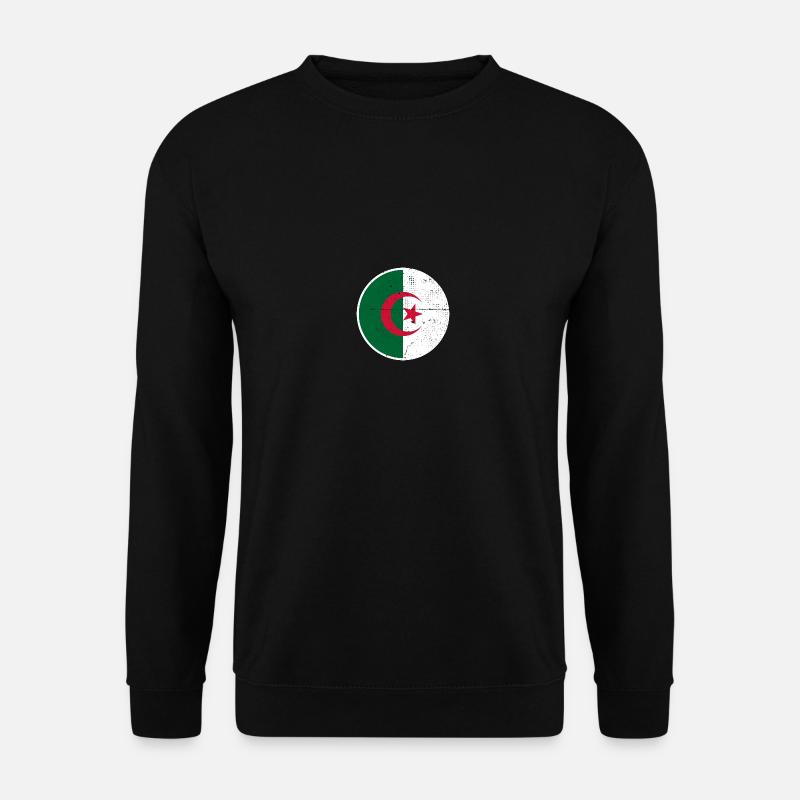 Algeria Algerien Algerische Flagge - Unisex Pullover - Schwarz
