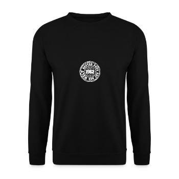 Born in 1962 - Unisex Sweatshirt - black - Front - Alina (178cm) & Michal (187cm)
