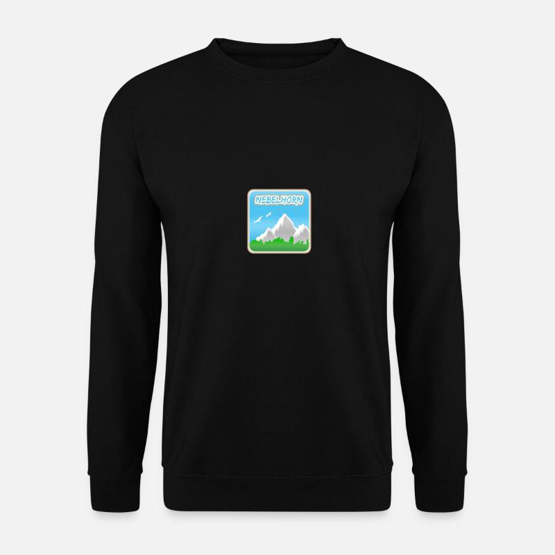 Nebelhorn als Bergsteigen - Unisex Pullover - Schwarz