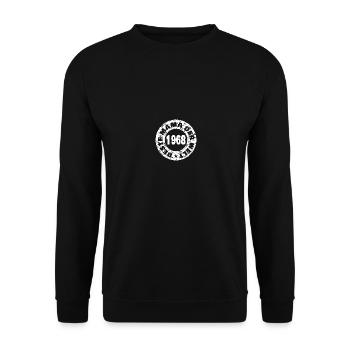 Mama 1968 - Unisex Pullover - Schwarz - Vorne - Alina (178cm) & Michal (187cm)
