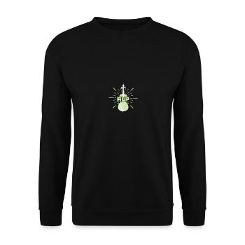 Filip - Unisex Sweatshirt - black - Front - Alina (178cm) & Michal (187cm)