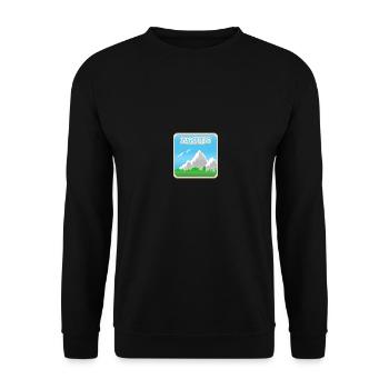 Mountaineering Zugspitze - Unisex Sweatshirt - black - Front - Alina (178cm) & Michal (187cm)