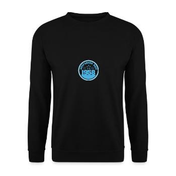 Bus 1958 - Unisex Sweatshirt - black - Front - Alina (178cm) & Michal (187cm)