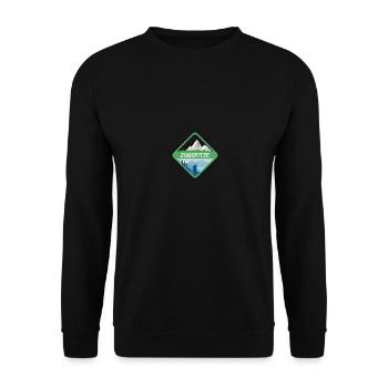 Nature Zugspitze - Unisex Sweatshirt - black - Front - Alina (178cm) & Michal (187cm)