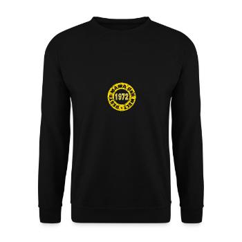 Mama 1972 - Unisex Pullover - Schwarz - Vorne - Alina (178cm) & Michal (187cm)