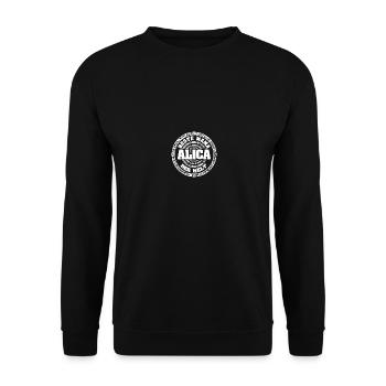 Cadeau pour Alica - Sweat-shirt Unisexe - noir - Devant - Alina (178cm) & Michal (187cm)