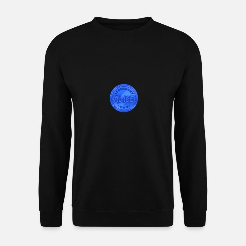 First name Alice - Unisex Sweatshirt - black