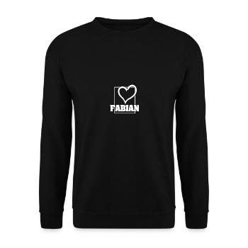 Fabian as a woman - Unisex Sweatshirt - black - Front - Alina (178cm) & Michal (187cm)