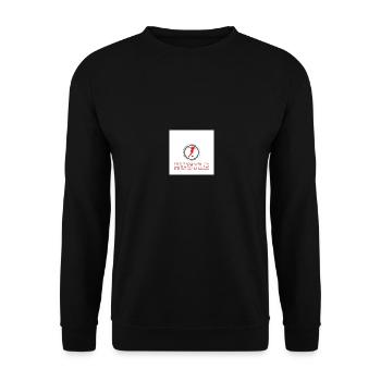 Design ohne Titel - Unisex Pullover - Schwarz - Vorne - Alina (178cm) & Michal (187cm)