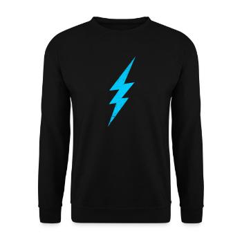 Blitz Energie Design - Unisex Pullover - Schwarz - Vorne - Alina (178cm) & Michal (187cm)