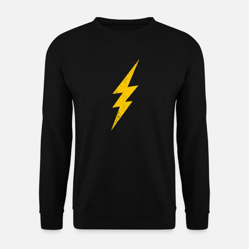 EnergieblitzDesign in Gelb - Unisex Pullover - Schwarz