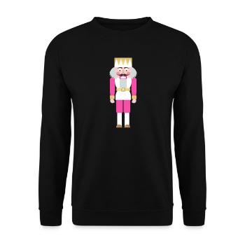Casse-Noisette rose décoration Noël Noël - Sweat-shirt Unisexe - noir - Devant - Alina (178cm) & Michal (187cm)