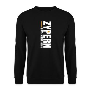Zypern Auswandern - Unisex Pullover - Schwarz - Vorne - Alina (178cm) & Michal (187cm)