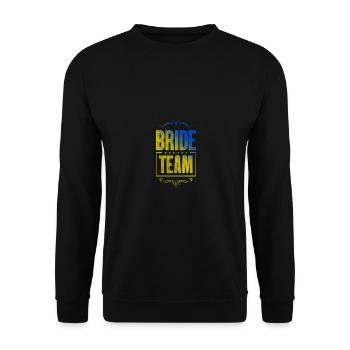 Bride Crew - Unisex Sweatshirt - black - Front - Alina (178cm) & Michal (187cm)