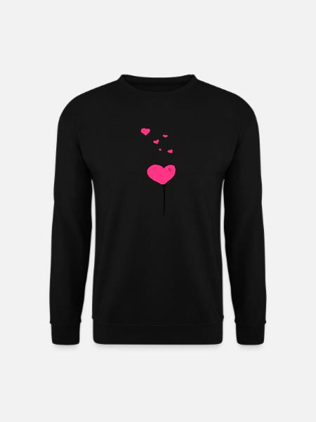 Balloon hearts - Unisex Sweatshirt - black