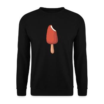 Crème glacée, crème glacée, crème glacée, crème glacée, boule, crème glacée, sundae - Sweat-shirt Unisexe - noir - Devant - Alina (178cm) & Michal (187cm)