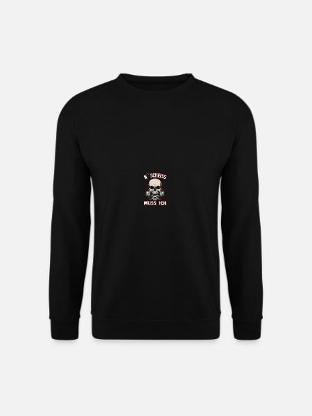 N Scheiss Muss Ich Rebell Rebellisch - Unisex Pullover - Schwarz