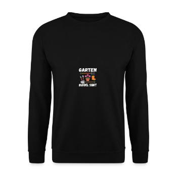 Garten Buddel Shirt Hobbygärtner - Unisex Pullover - Schwarz - Vorne - Alina (178cm) & Michal (187cm)